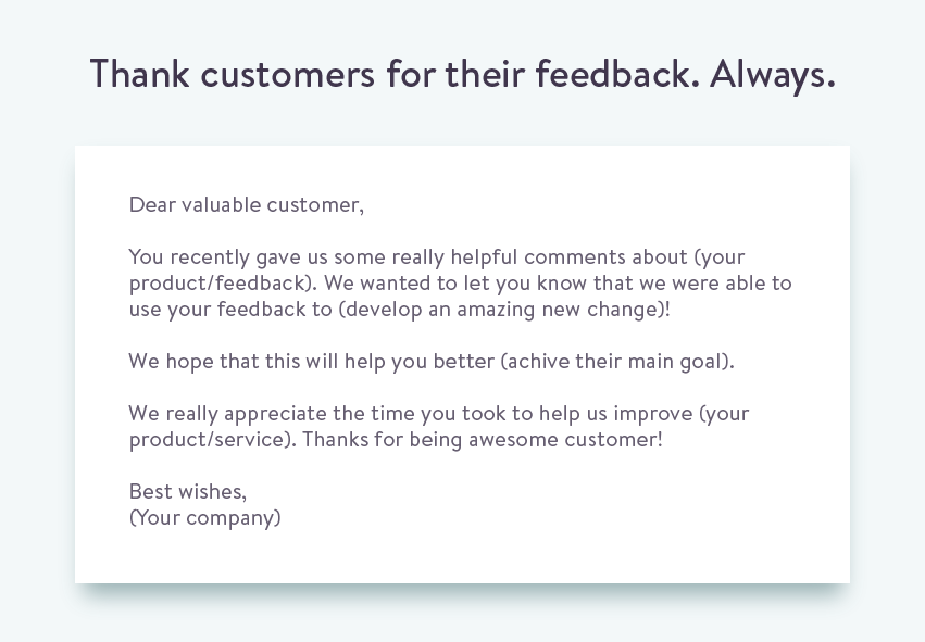 email template to ask for customer feedback