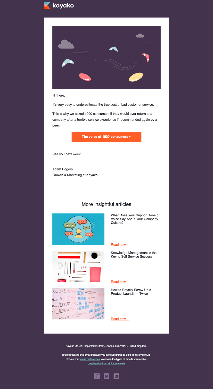 A/B testing email newsletter designs
