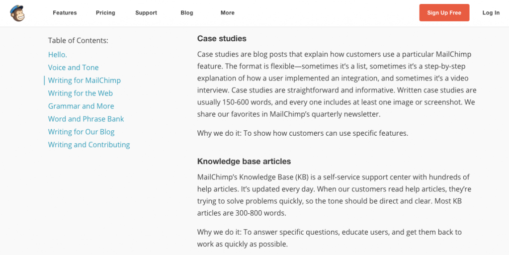 mailchimp style guide