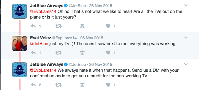 Jet Blue meet customer expectations using Twitter