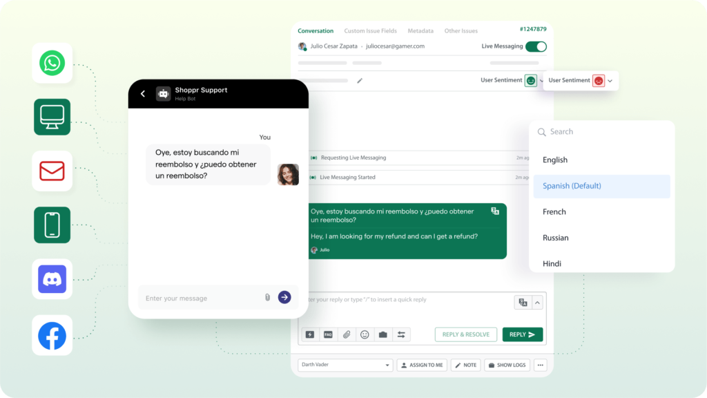 Helpshift customer support