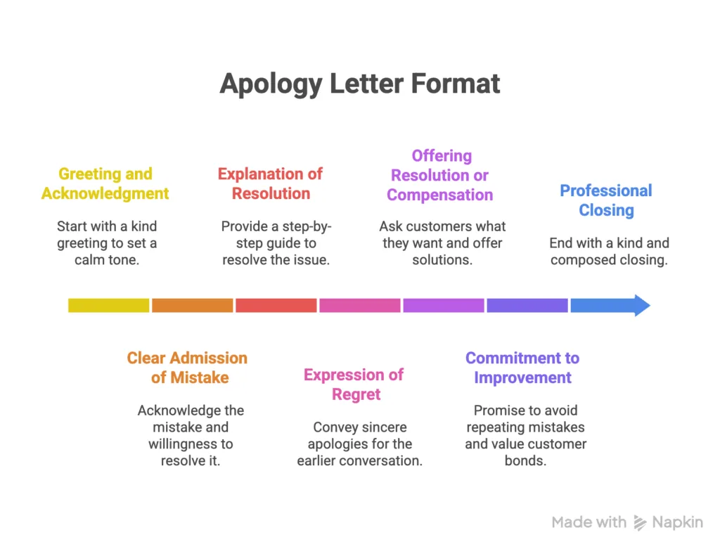 Apology letter format