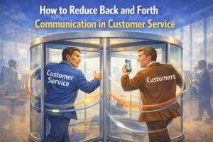 customers back and forth