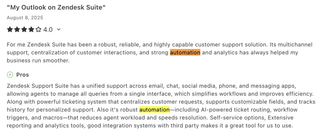 zendesk vs zoho desk automation