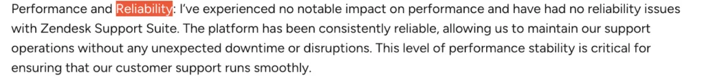 zendesk vs zoho reliability