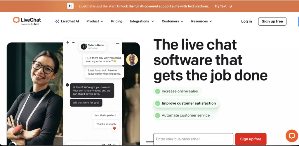 best livechat software