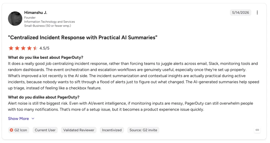 on call and incident response pagerduty