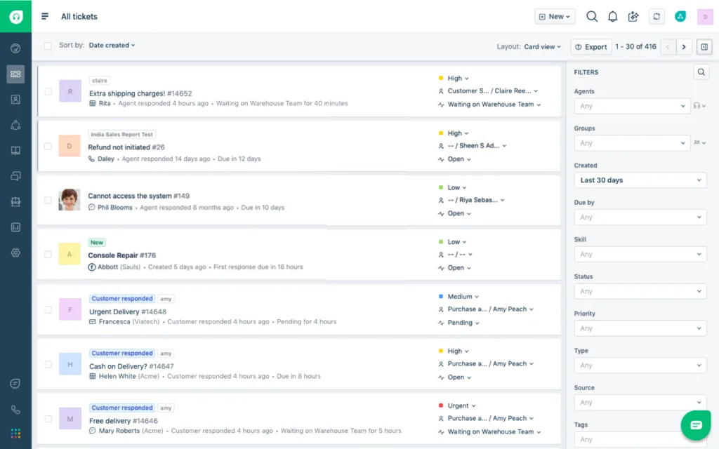 freshdesk tickets overview