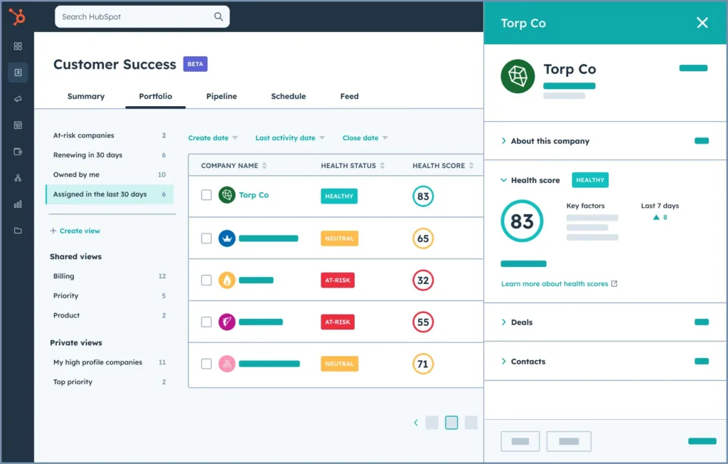 hubspot service hub dashboard