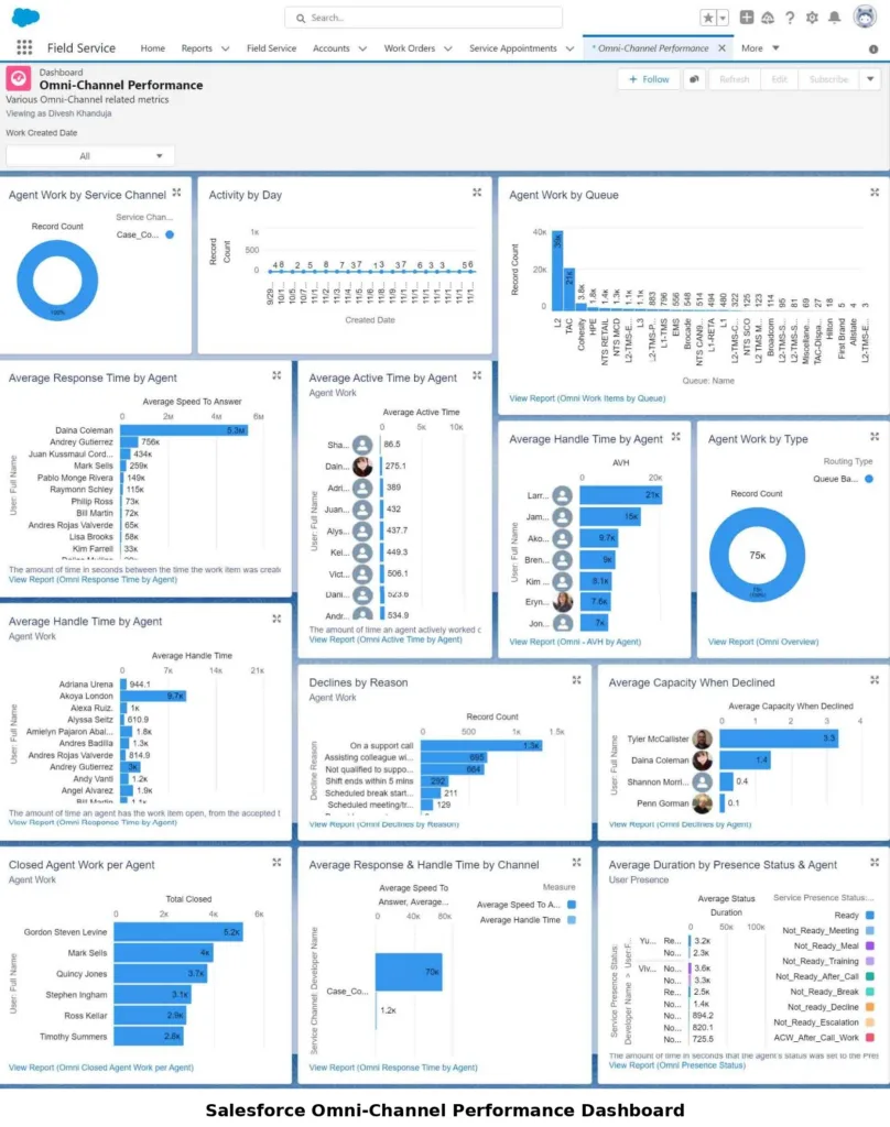 salesforce omnichannel view labeled